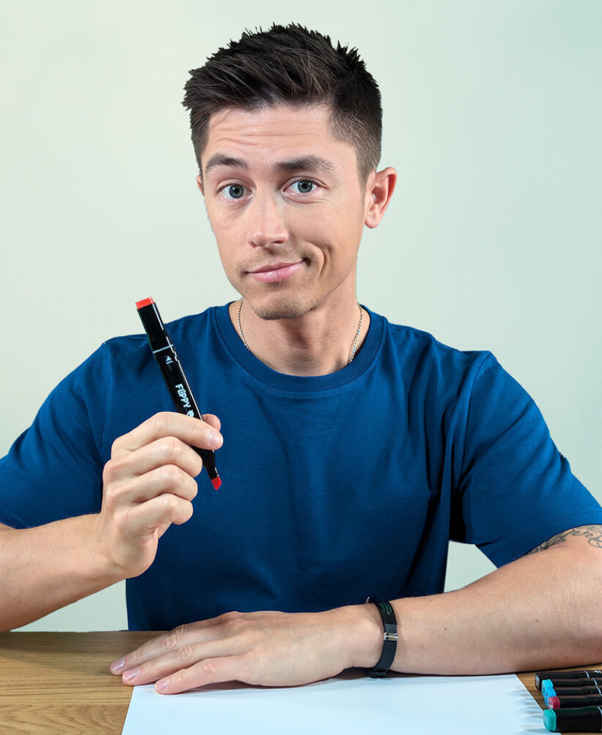 YouTubern och grundaren av Flippy Alex Hermansson rekommenderar Flippy Pennor – ett roligt och pedagogiskt verktyg för barn som vill utveckla sin kreativitet genom teckning.